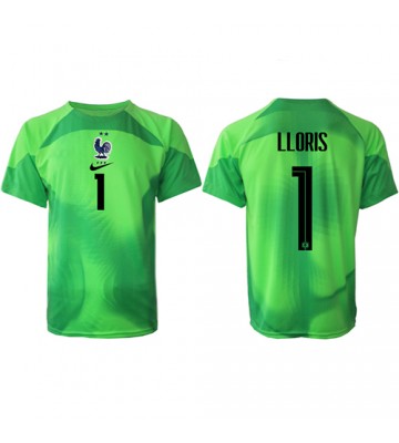 Frankrig Hugo Lloris #1 Målmand Replika Udebanetrøje VM 2022 Kortærmet